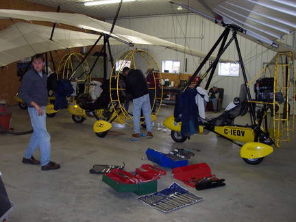 профилактические работы с дельтапланами